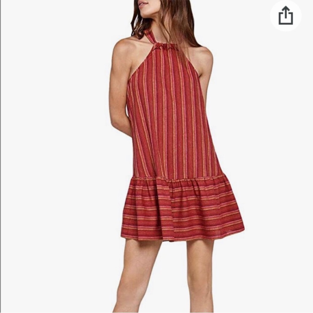 BCBGeneration Womens Multicolor Halter Tent Dress Size S